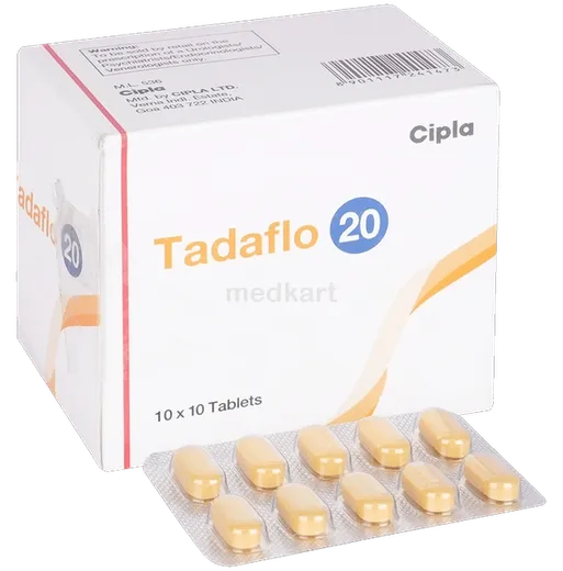tadaflo 20mg tablet 10's